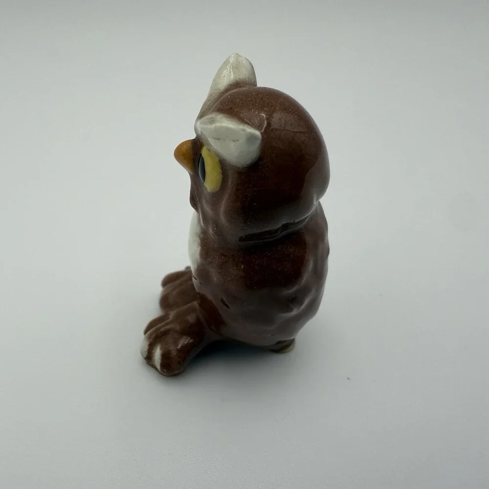 Hagen Renaker Vintage Retired Miniature Figurine Owl Whimsical Mini Tiny Tricket